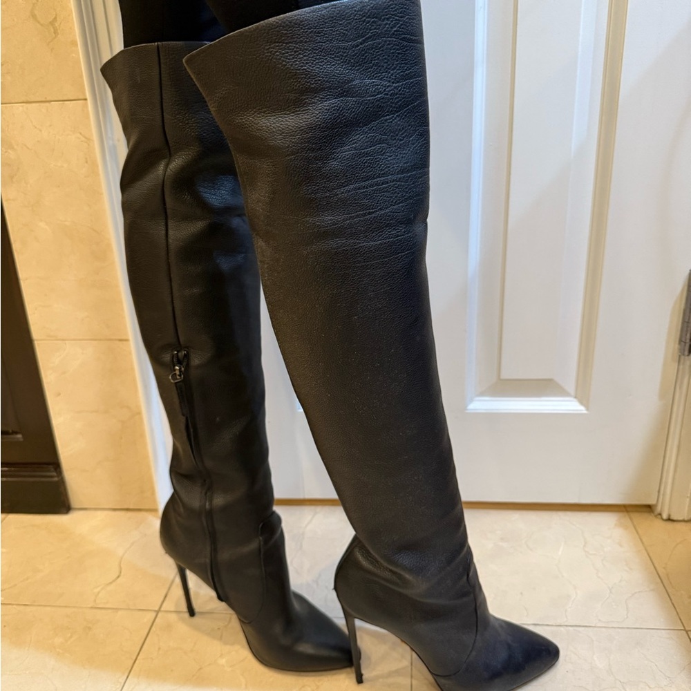 Giuseppe Zanotti Black Over-the-Knee Boots - Picture 2 of 9